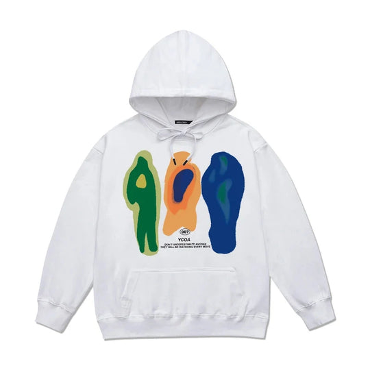 Heat Print Graphic Hoodie – Unisex Relaxed Fit Sweatshirt