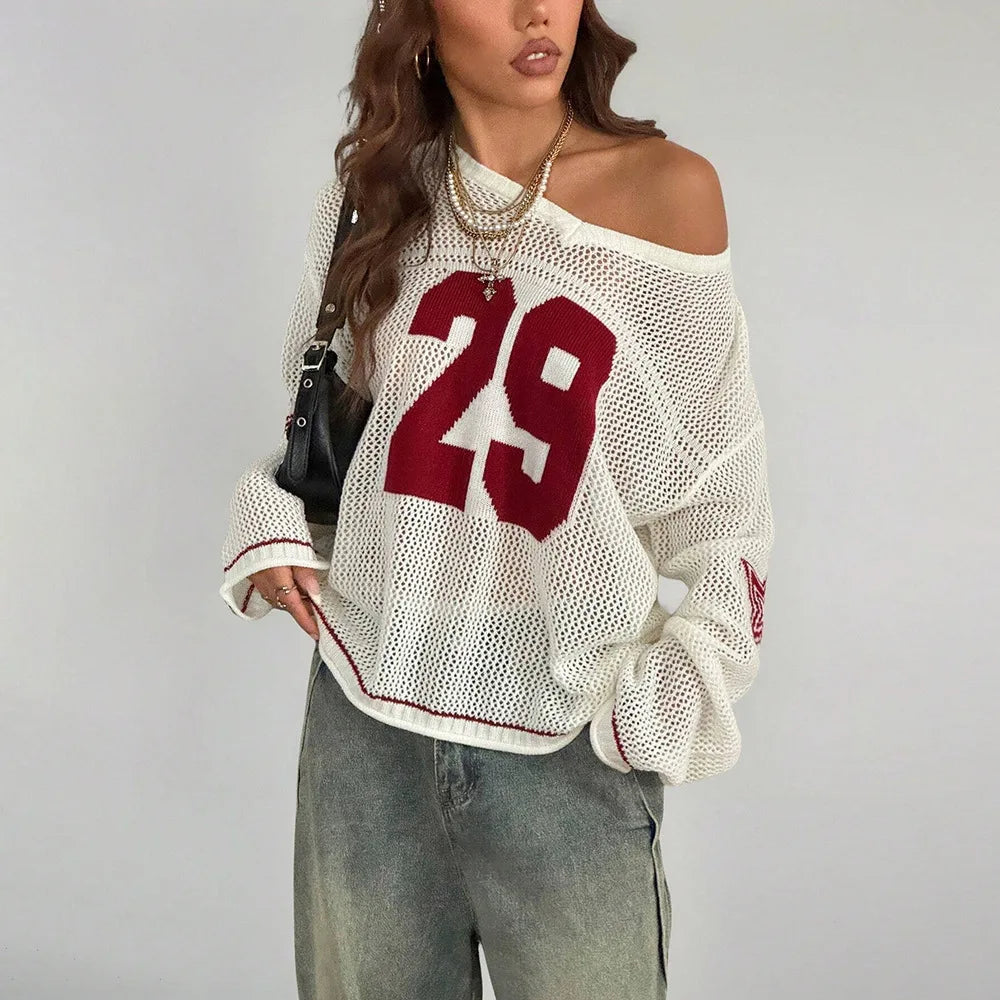 Digital Print Mesh Jersey Top – Women's Long Sleeve