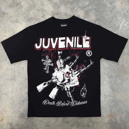 Juvenile Graphic Tee – Men's Baggy T-Shirt