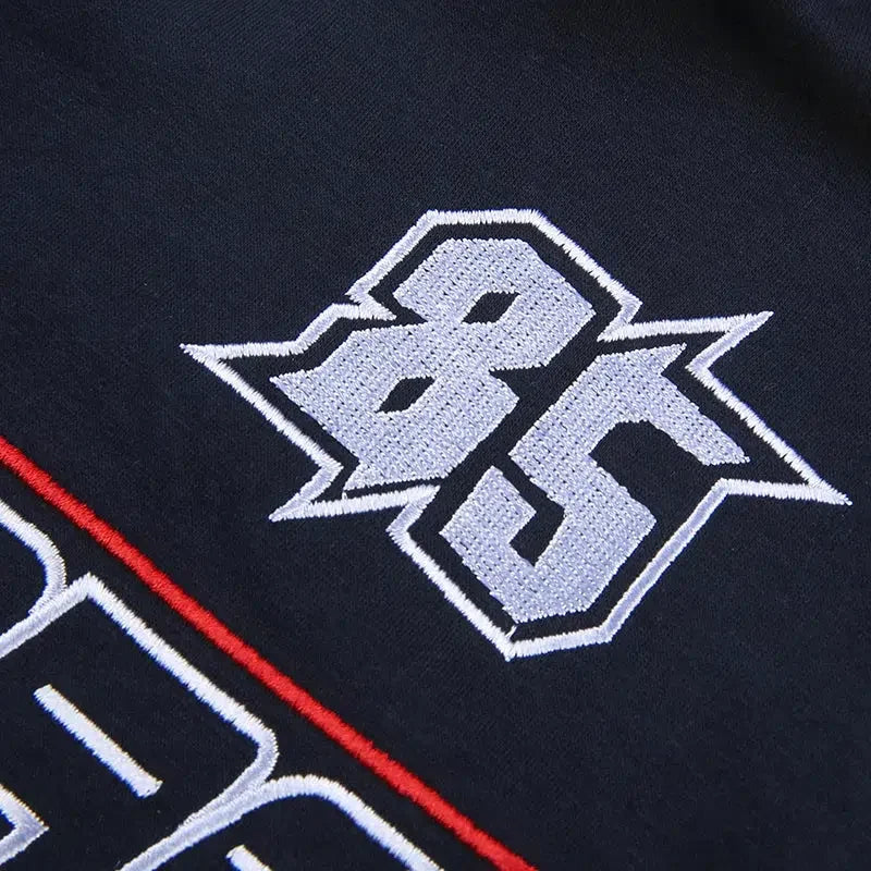 Knitted Racing Jacket – Women's Sporty Retro Zip-Up