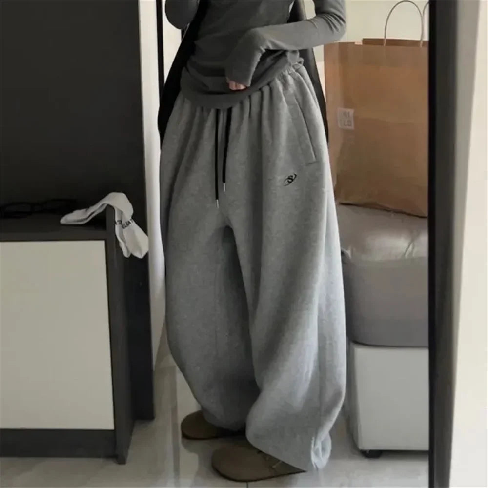 Loose Baggy Joggers – Unisex Lightweight Fleece Sweatpants