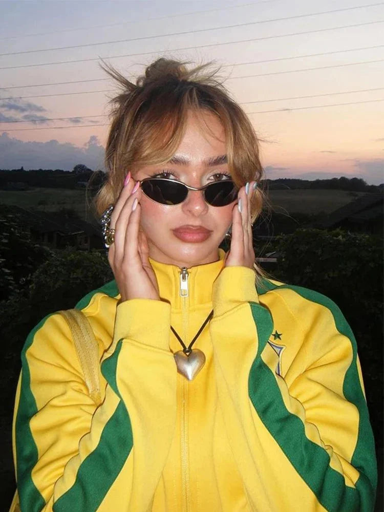 Brazil Track Jacket – Women's Baggy Oversized Zip-Up