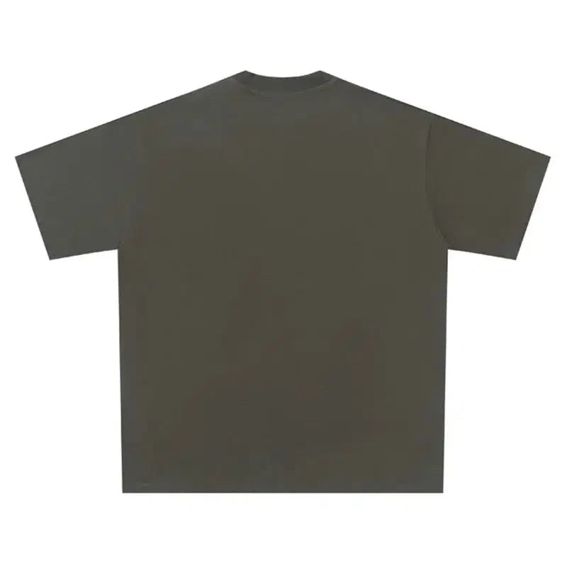 Oversized Stencil Graphic Tee – Men's Relaxed Cotton T-Shirt