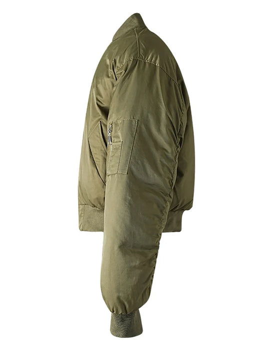 Padded Bomber Jacket – Unisex Cropped Boxy Coat