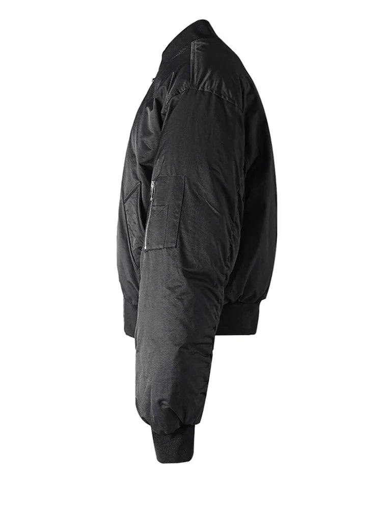 Padded Bomber Jacket – Unisex Cropped Boxy Coat