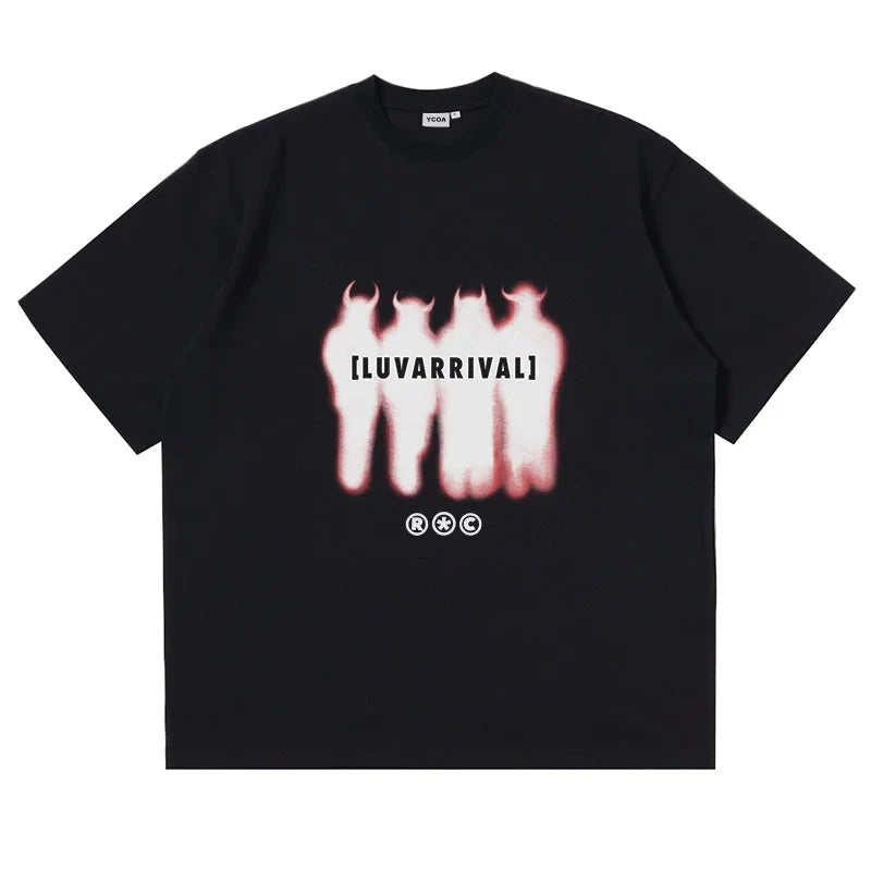 Red Devils Graphic Tee – Men's Baggy T-Shirt