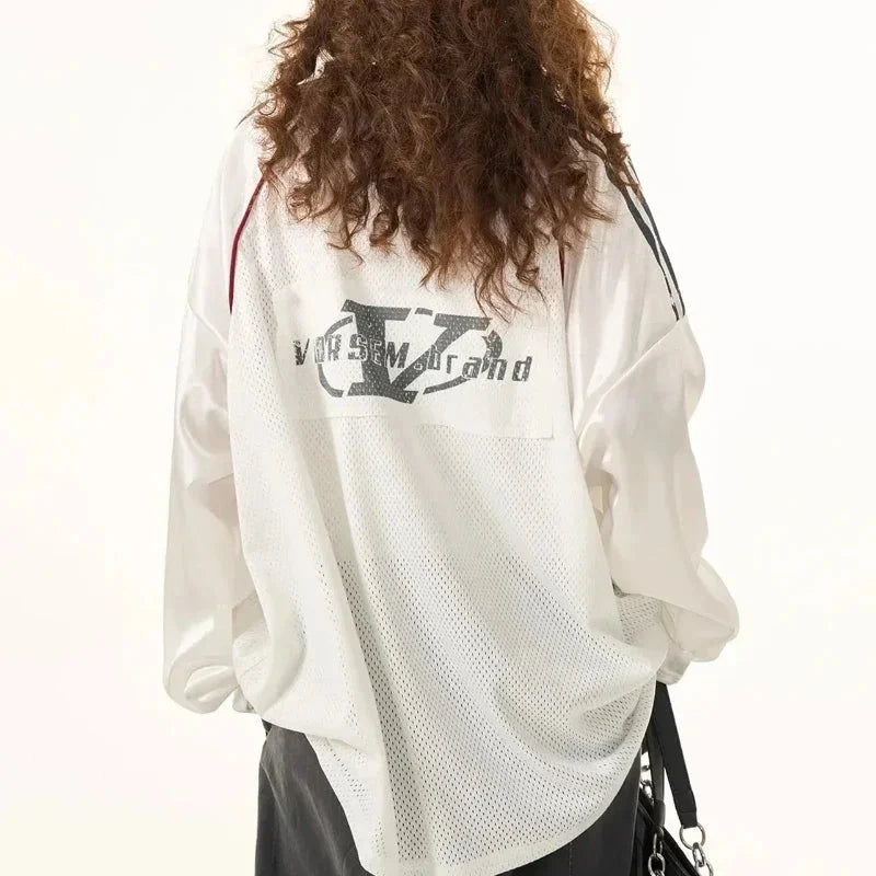 Retro Printed Jersey Tee – Unisex Long Sleeve Graphic T-Shirt