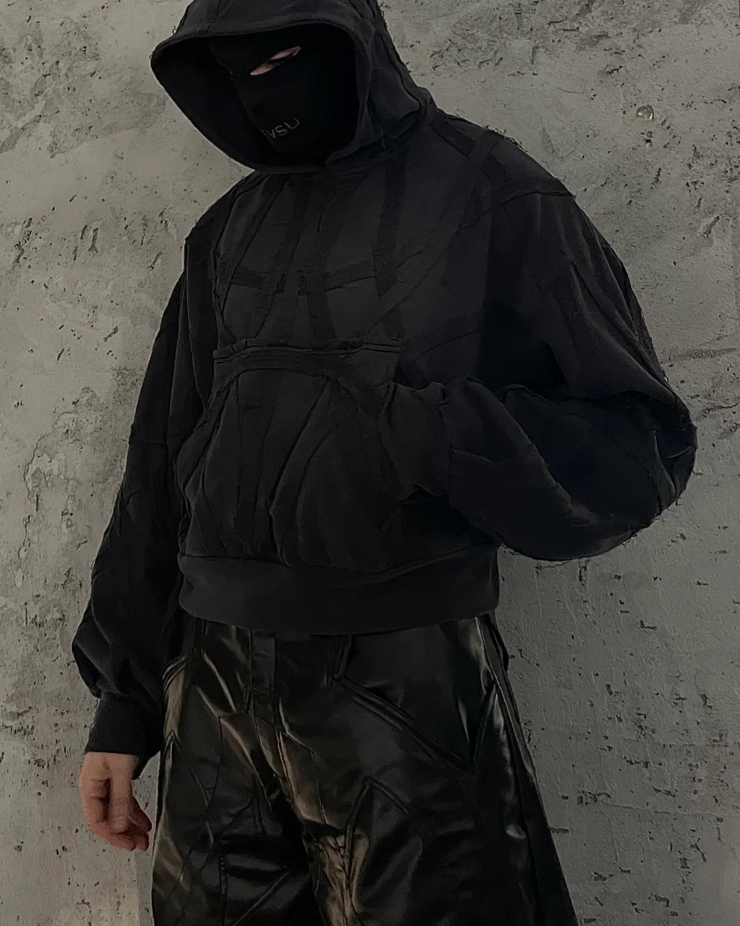 Seraphim Paneled Hoodie – Unisex Oversized Fleece Pullover