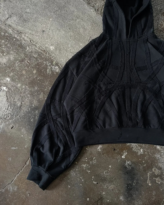 Seraphim Paneled Hoodie – Unisex Oversized Fleece Pullover