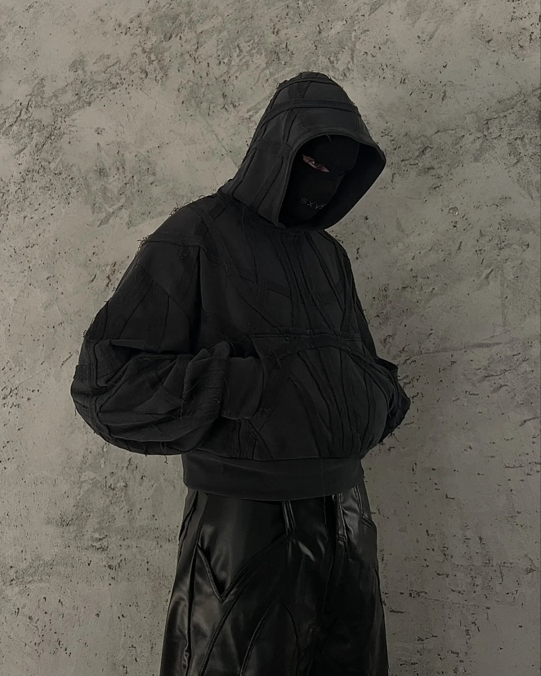 Seraphim Paneled Hoodie – Unisex Oversized Fleece Pullover