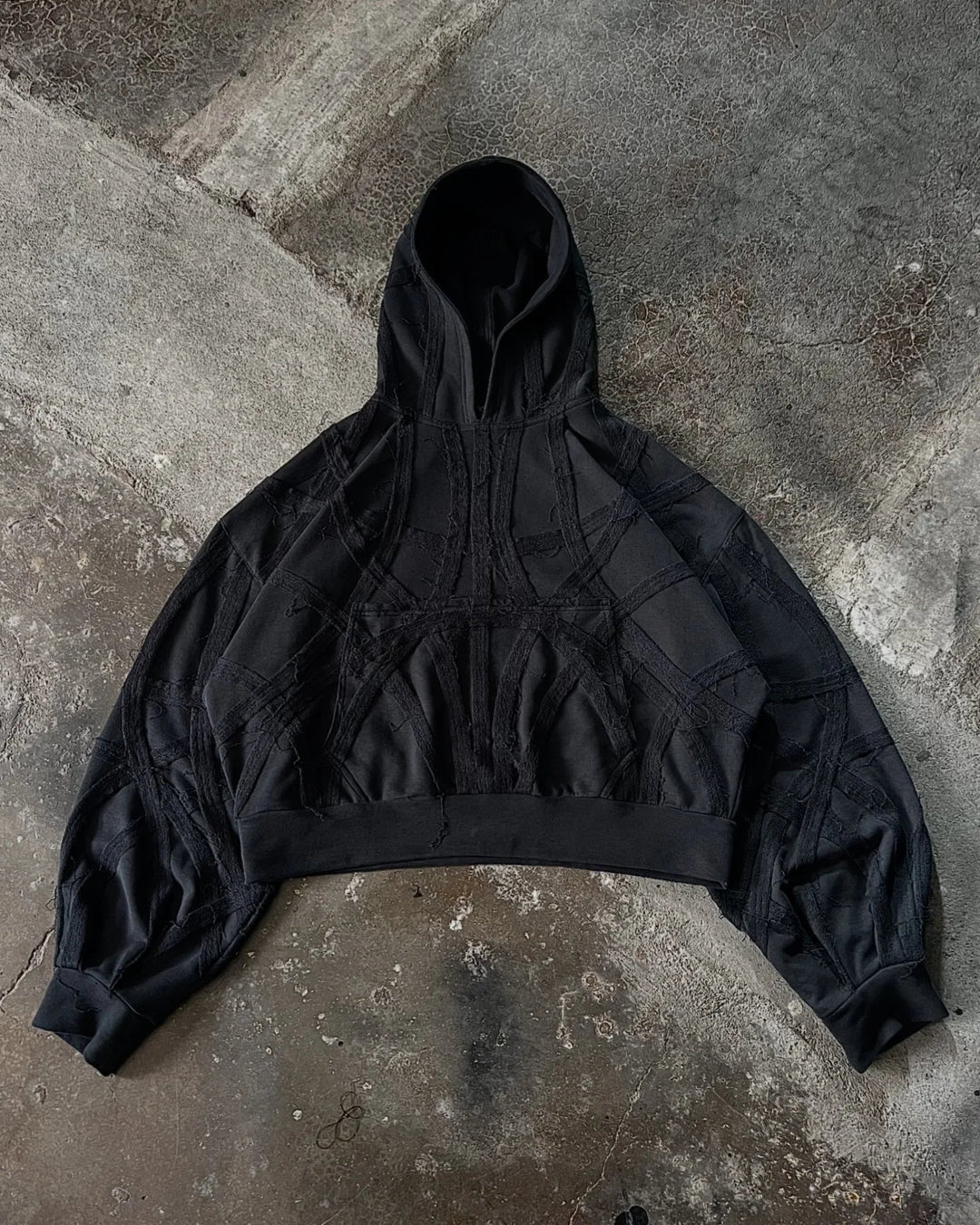 Seraphim Paneled Hoodie – Unisex Oversized Fleece Pullover