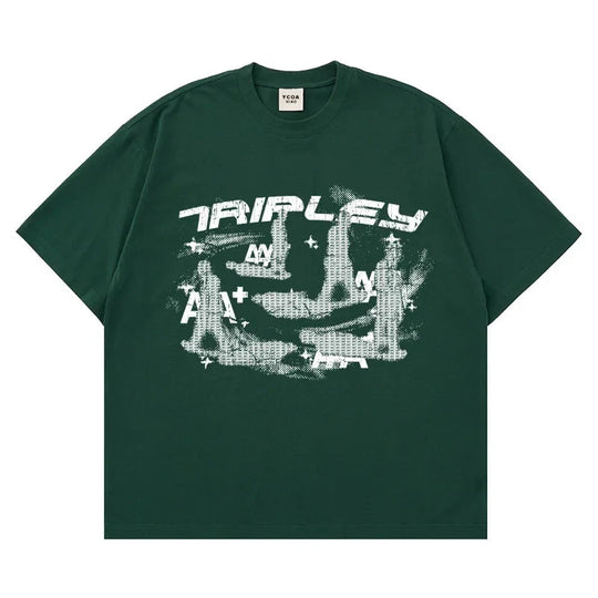 Shadow Walk Graphic Tee – Men's Baggy Distressed T-Shirt