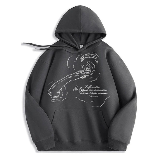 Portrait Graphic Hoodie – Statement Print Pullover