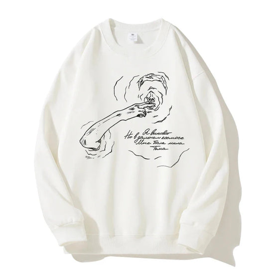 Portrait Graphic Hoodie – Statement Print Pullover