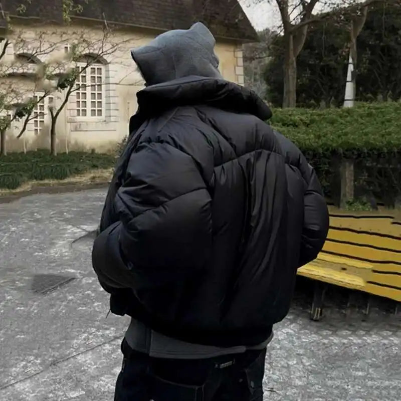 Star Zip Puffer Jacket – Men's Boxy Quilted Coat