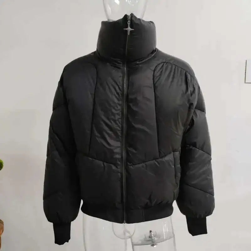 Star Zip Puffer Jacket – Men's Boxy Quilted Coat