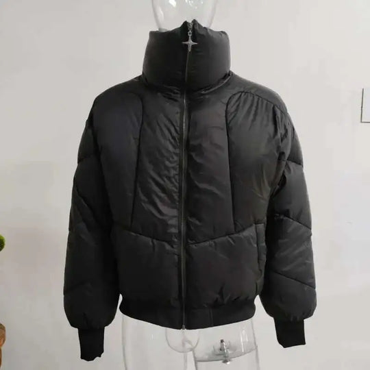 Star Zip Puffer Jacket – Men's Boxy Quilted Coat