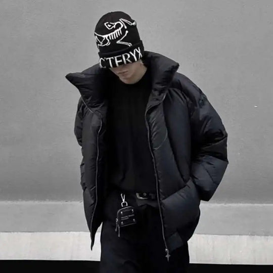 Star Zip Puffer Jacket – Men's Boxy Quilted Coat