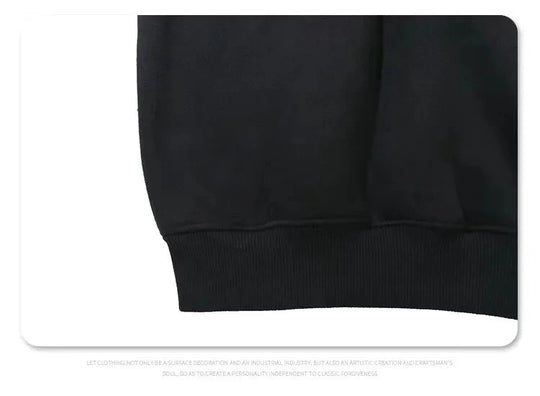 Foam Graphic Hoodie – Men's Baggy Stitch Detail Pullover