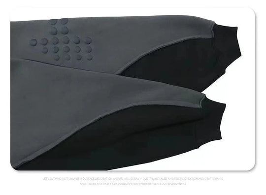 Foam Graphic Hoodie – Men's Baggy Stitch Detail Pullover
