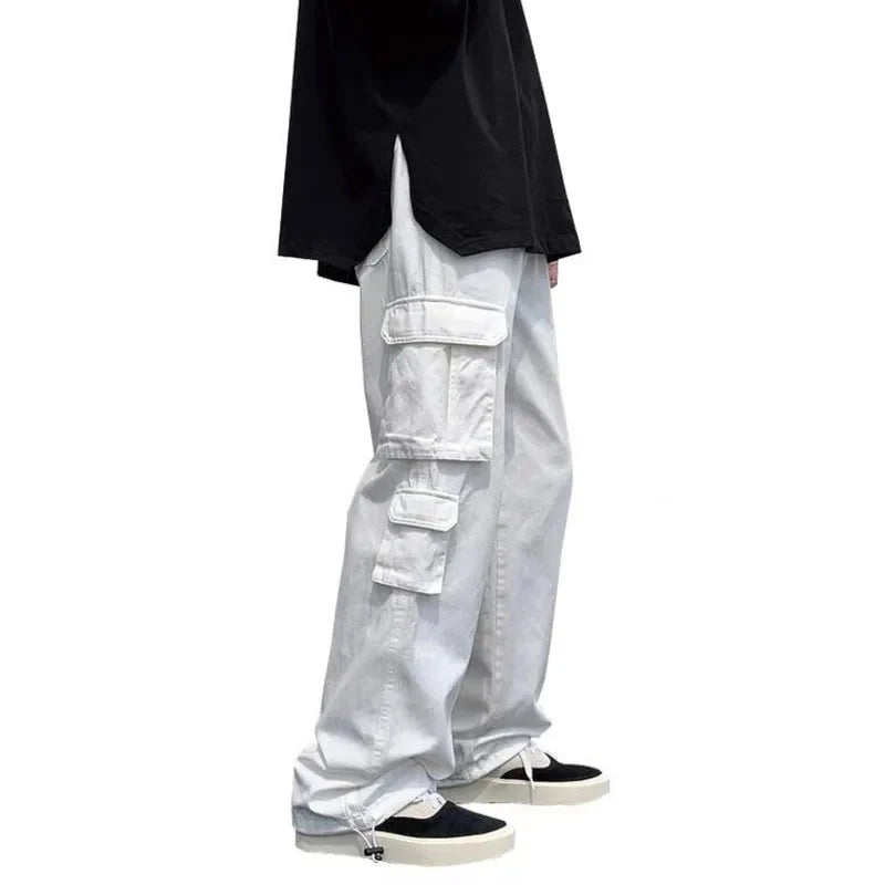 Straight-Leg Cargo Trousers – Men's Relaxed Utility Pants