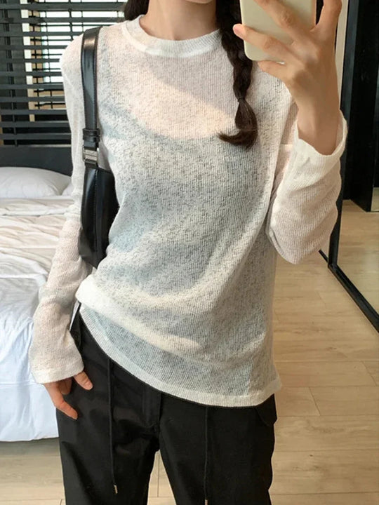 Thin Long Sleeve Top – Women's Relaxed Summer Fit