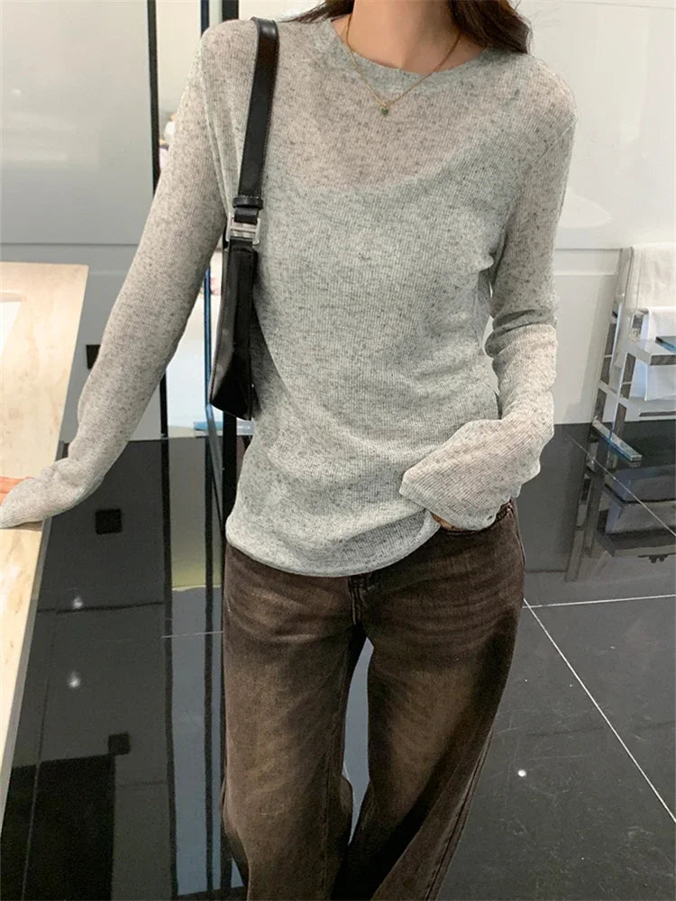 Thin Long Sleeve Top – Women's Relaxed Summer Fit