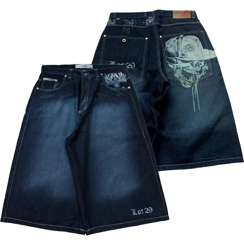 Underground Graphic Jorts – Men's Baggy Denim Shorts