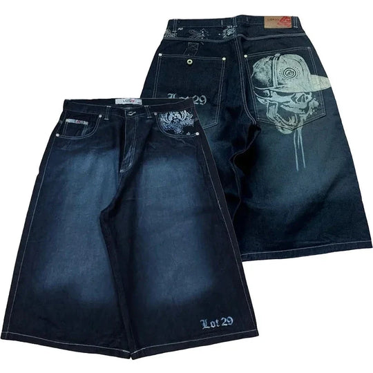 Underground Graphic Jorts – Men's Baggy Denim Shorts