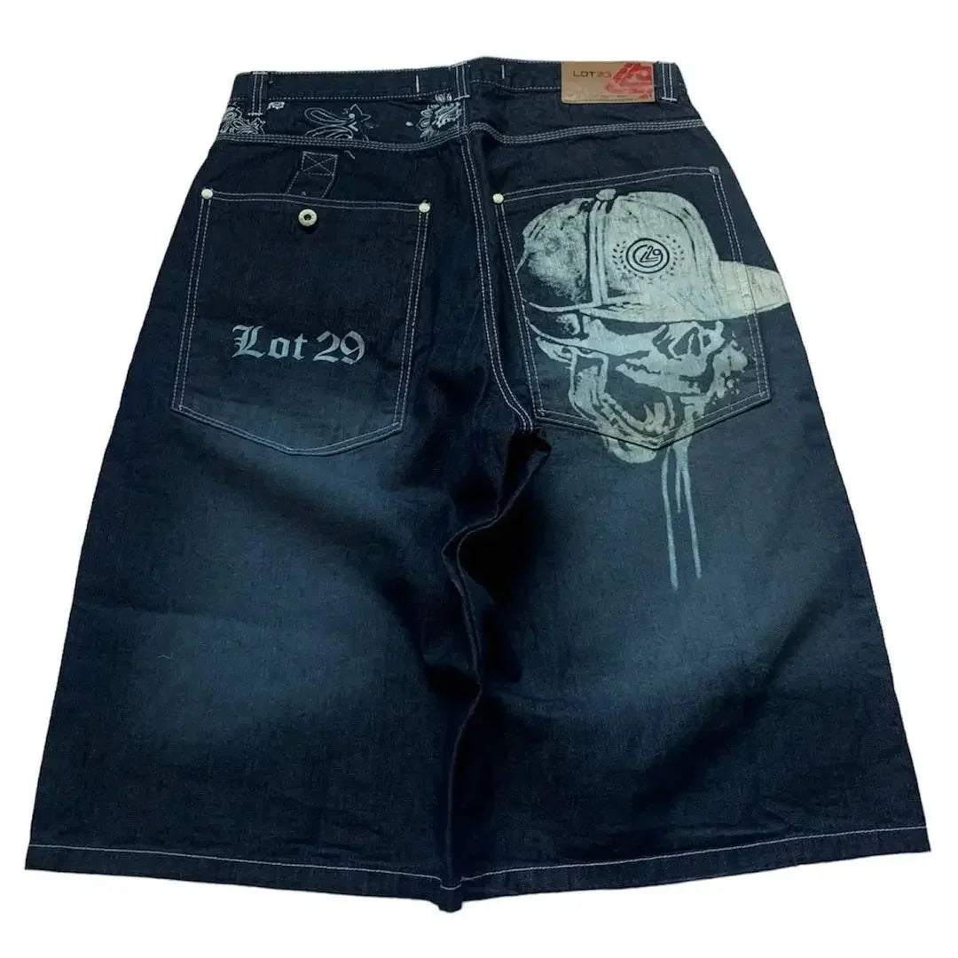 Underground Graphic Jorts – Men's Baggy Denim Shorts