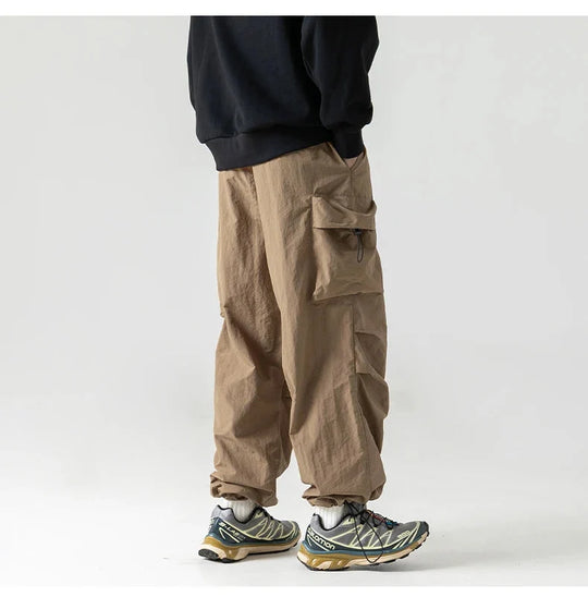 Utility Cargo Trousers – Unisex Baggy Multi-Pocket Pants