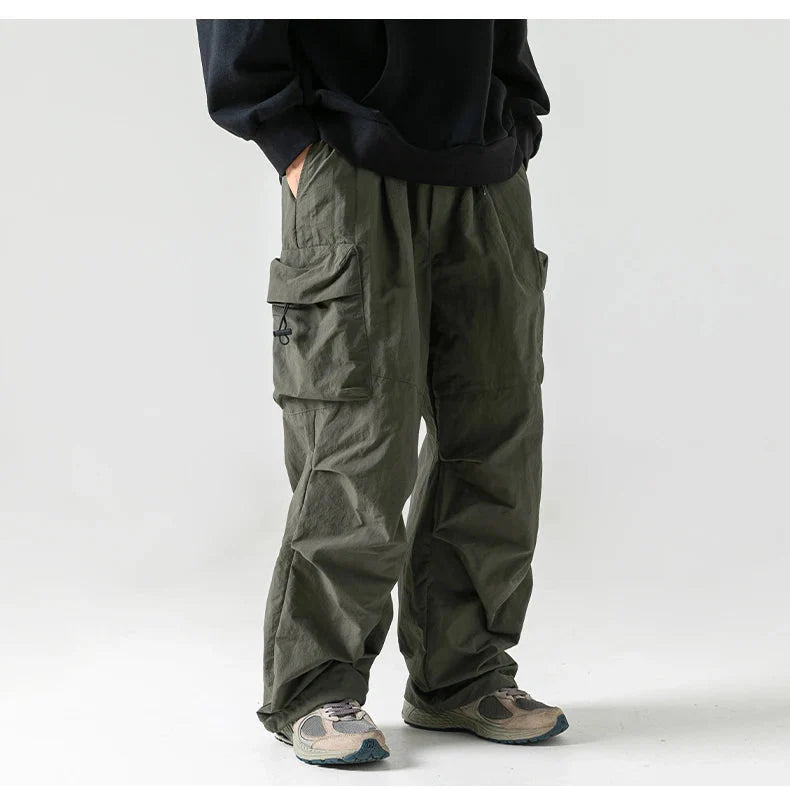 Utility Cargo Trousers – Unisex Baggy Multi-Pocket Pants