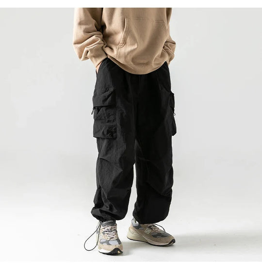 Utility Cargo Trousers – Unisex Baggy Multi-Pocket Pants
