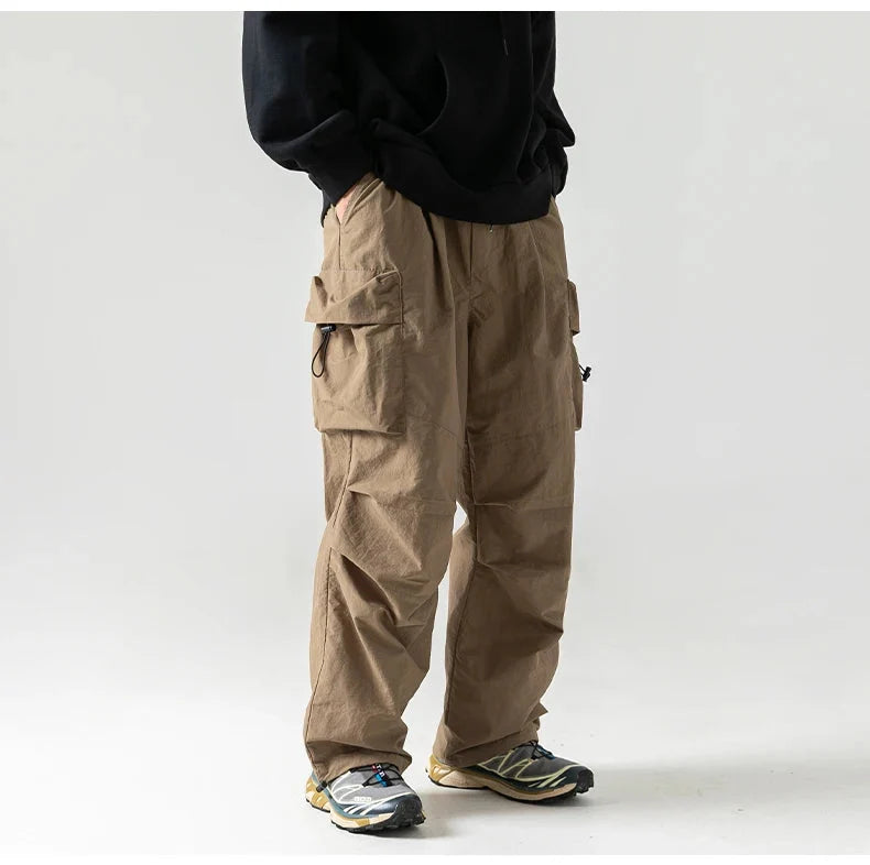 Utility Cargo Trousers – Unisex Baggy Multi-Pocket Pants