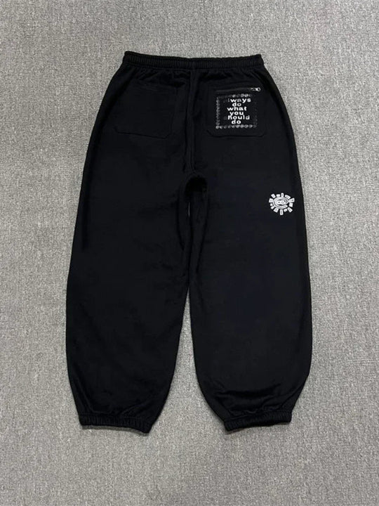 Vintage Graphic Baggy Joggers – Unisex Relaxed Fit Sweatpants