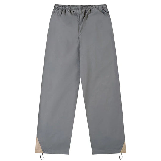 Panelled Parachute Trousers – Unisex Wide-Leg Lightweight Pants