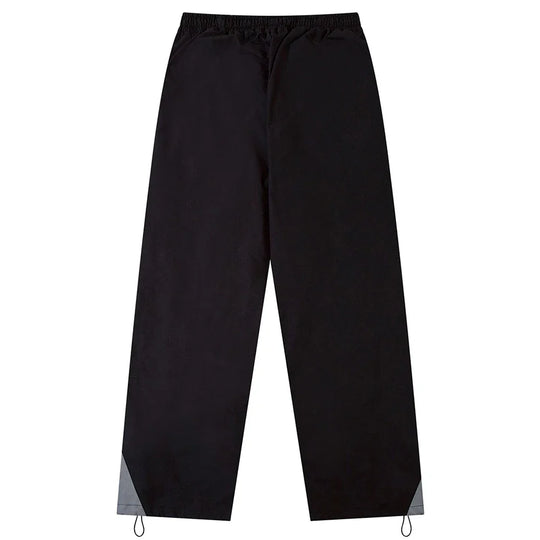 Panelled Parachute Trousers – Unisex Wide-Leg Lightweight Pants