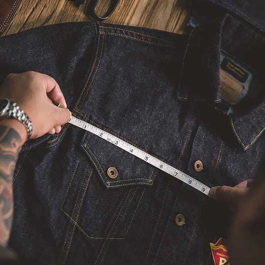 Washed Denim Jacket – Men's Vintage Structured Coat