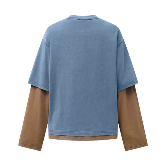 Western Graphic Mock Layered Top – Unisex Long Sleeve T-Shirt