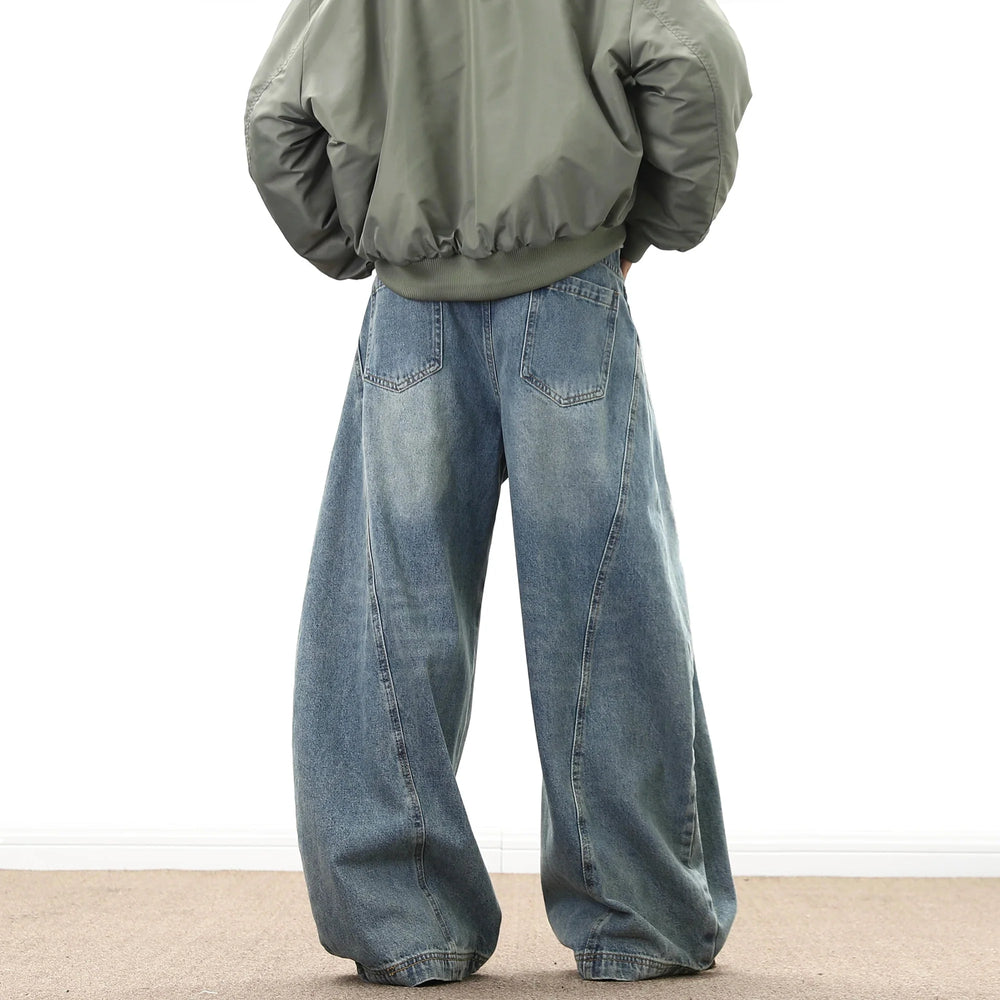 Wide-Leg Baggy Denim Jeans – Men's Relaxed Fit Jeans