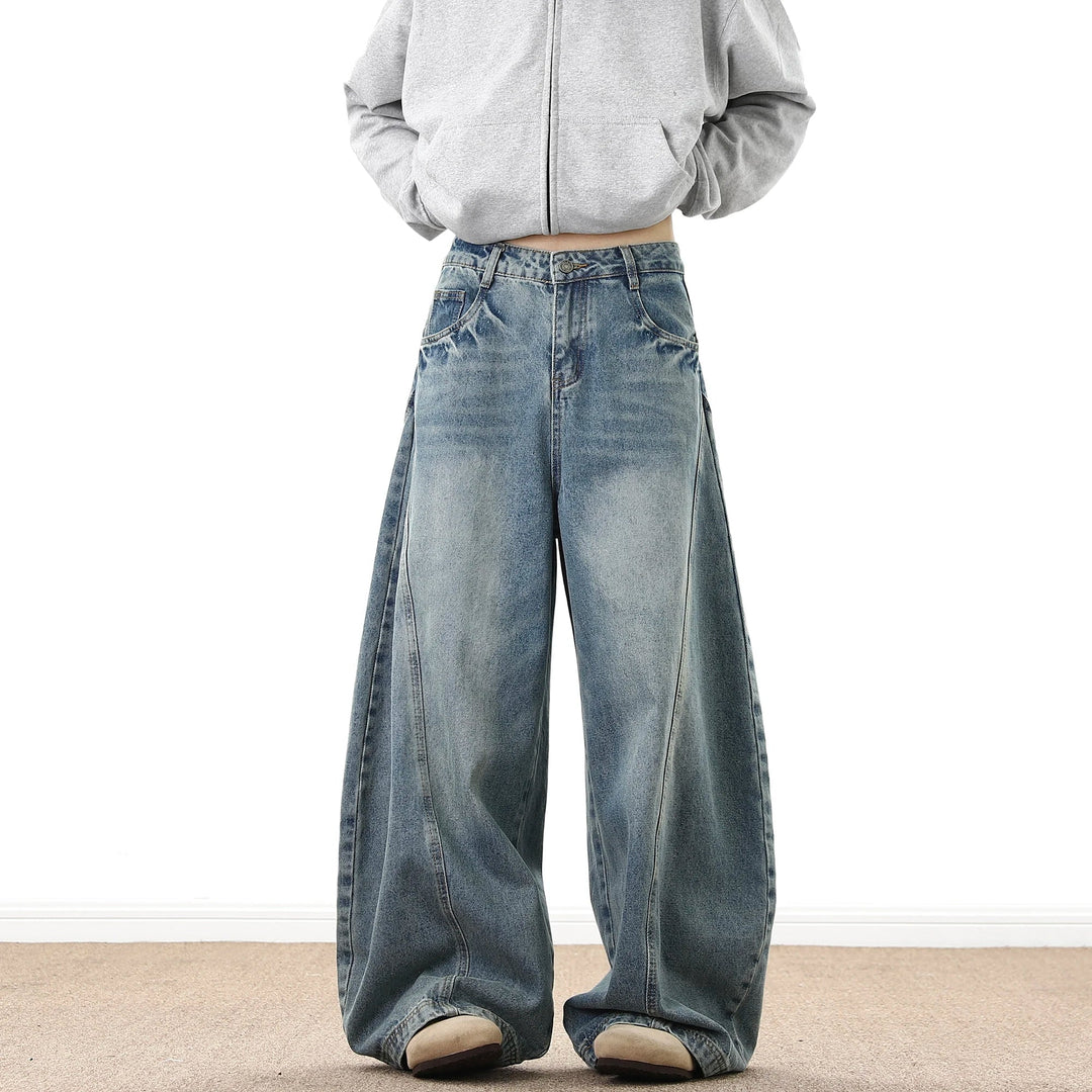 Wide-Leg Baggy Denim Jeans – Men's Relaxed Fit Jeans