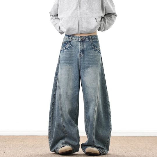 Wide-Leg Baggy Denim Jeans – Men's Relaxed Fit Jeans
