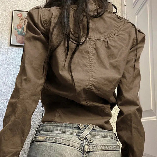 Cropped Zip-Up Jacket – Women's Lightweight Layering Coat