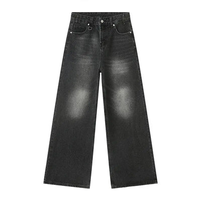 BAGGY BLACK DENIM JEANS UNISEX SOFT DENIM