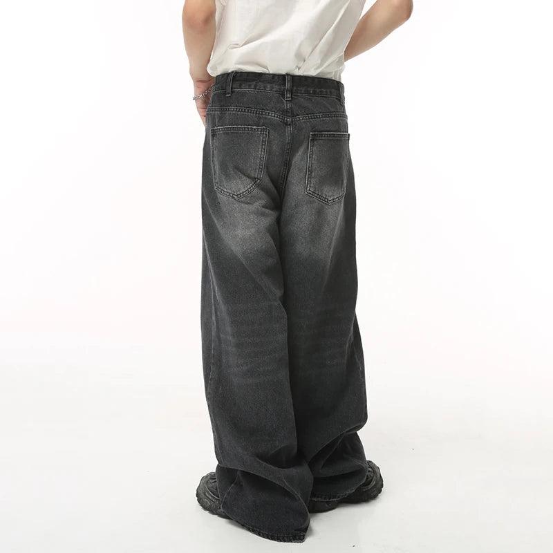 BAGGY BLACK DENIM JEANS UNISEX SOFT DENIM