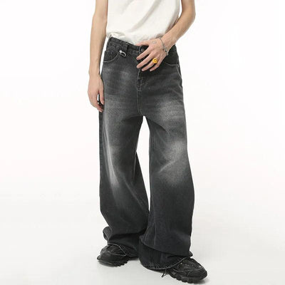BAGGY BLACK DENIM JEANS UNISEX SOFT DENIM