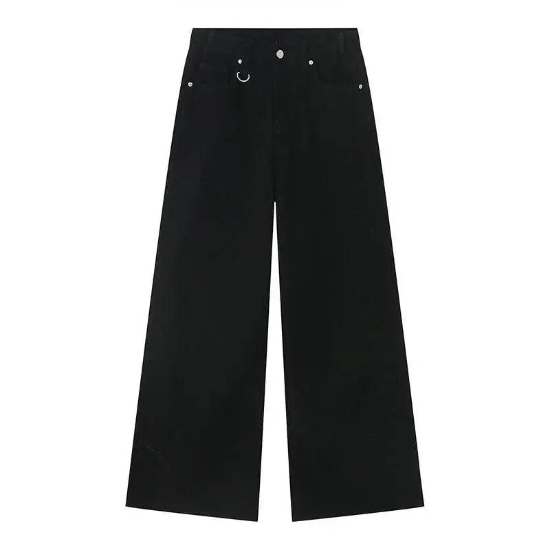 BAGGY BLACK DENIM JEANS UNISEX SOFT DENIM