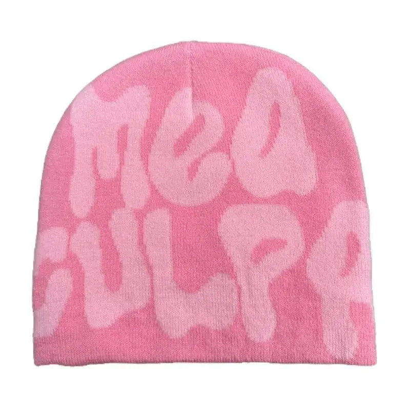 BEANIE BLACK AND WHITE PATTERNED MEA CULPA BEANIS