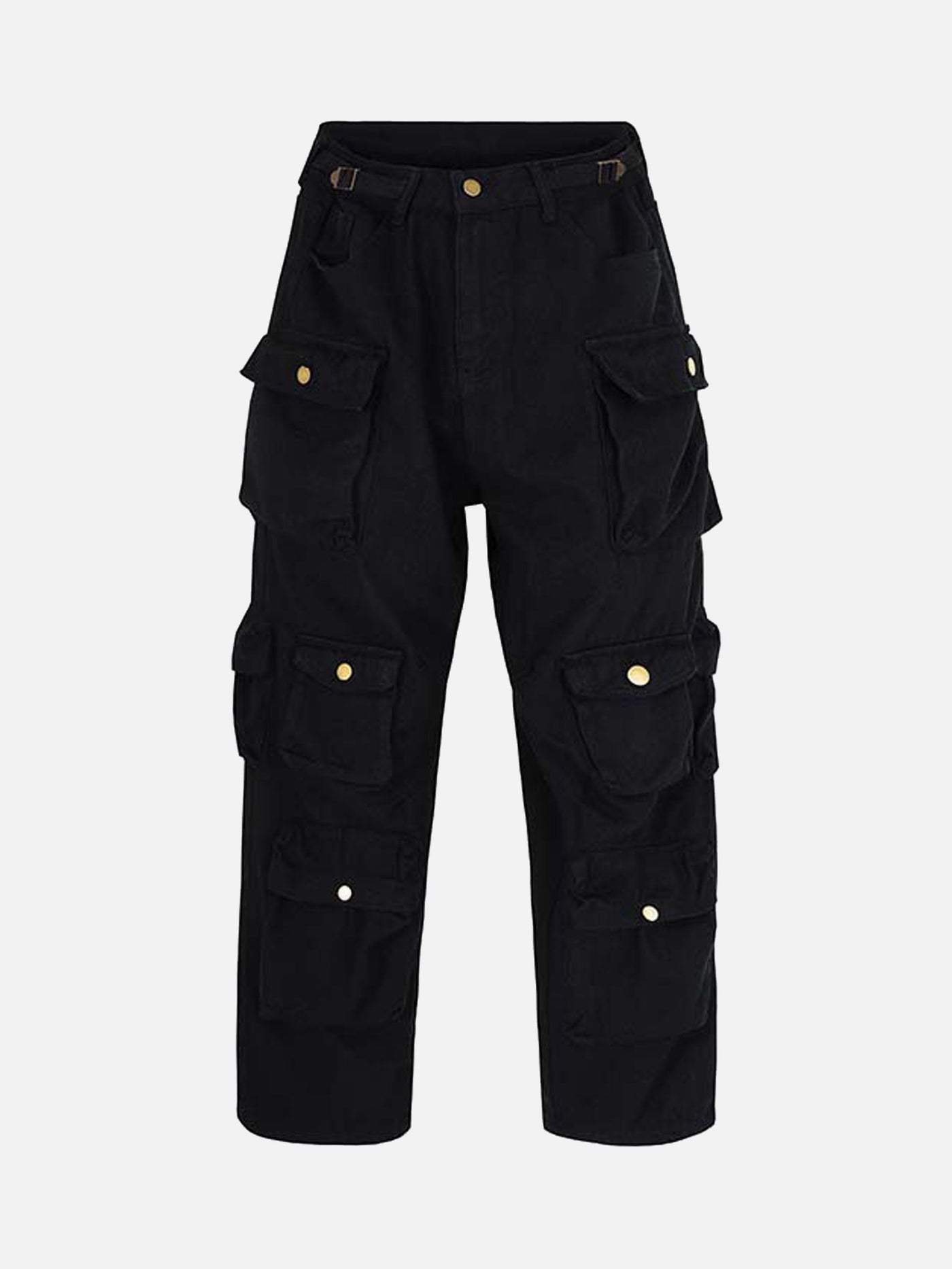 BEIGE CARGO PANTS WITH MULTIPLE POCKETS COTTON BLEND PANTS