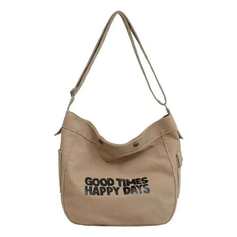 BEIGE SHOULDER TOTE BAG - VERSATILE SHOPPER BAG FOR EVERYDAY